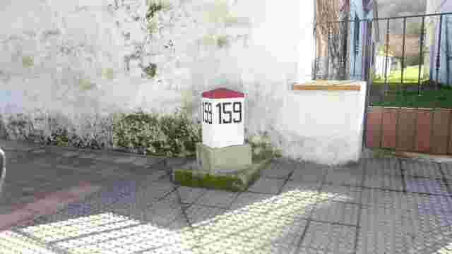 Restored kilometre posts