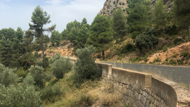 Des rangées de parapets